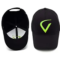 VEERUS Unisex Cotton Baseball Cap (CAP-black-tota_Black_Free Size)-thumb1