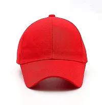 VEERUS Unisex Red Baseball Cap for Men  Women-thumb2