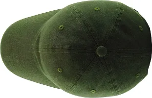 Adult's Cotton Cap (Pack Of 1) (B01_Dark Green_Free Size)-thumb3