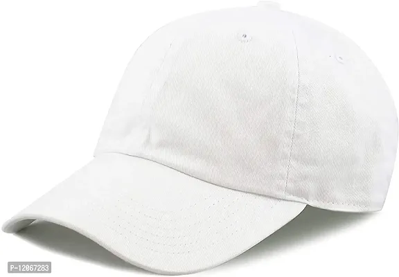 VEERUS Unisex White Baseball Cap for Men  Women-thumb0