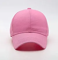 Adult's Cotton Cap (Pack Of 1) (B01_Pink_Free Size)-thumb1