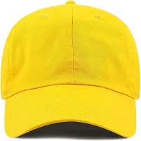 VEERUS Unisex Cotton Baseball Cap (Pack Of 1) (Cap-YELLOW_Yellow_Free Size)-thumb1