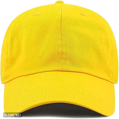 VEERUS Unisex Cotton Baseball Cap (Pack Of 1) (Cap-YELLOW_Yellow_Free Size)-thumb2