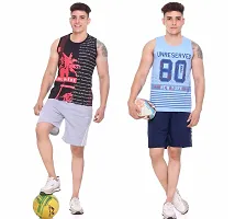 TOLLFREE S.L MADHOK Round Neck II Printed II Cotton Blend II Sleeveless II Vest II Sando for Mens (MN Sando-Combo-Black Sky-L)-thumb3