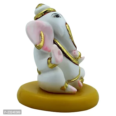 KARIGAARI - Ideas Hand Crafted White Lord Ganesh for Home d?cor-thumb3