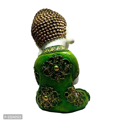 Karigaari India Handcrafted Resine Thinking Buddha Showpiece | Buddha Idols for Home Decor-thumb5