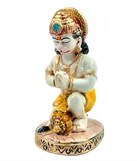 Karigaari India Polyresine Sitting Hanuman Showpiece for Car Dashboard I Hanumaji Murti  Idol for Car I Balaji I Bajrangbali-thumb2