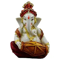 KARIGAARI - Ideas Hand Crafted Poly Resine Lord Ganesha Idol for Showpiece and Gifting (KK0614)-thumb1