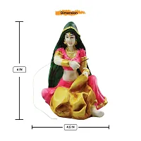 KARIGAARI - Ideas Hand Crafted Rajasthani Women Statue Figurine for Home D?cor Showpiece (KK0650)-thumb4