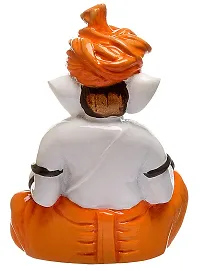 Coriox Ganesha Playing Dholak Polyresine Idol (16 Cm X 13.59 Cm X 13 Cm)-thumb4