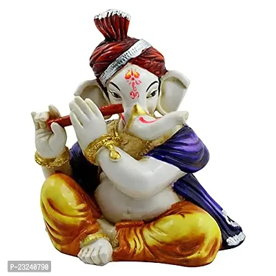 KARIGAARI - Ideas Hand Crafted Poly Resine Lord Ganesha Statue for Home Decor (KK0601)-thumb2