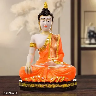 Classic Handcrafted Resine Meditating Buddha Sculpture | Showpiece For Home Deacute;cor And Office