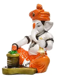 Classic Polyresin Ganesha Figurine, 14.61 X 10.21 X 7.80 Cm,, Multicolour, 1 Piece-thumb3