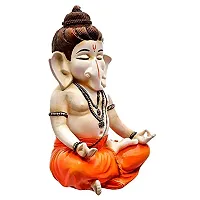 Classic Polyresine Ganesha Doing Yoga Showpiece-thumb3