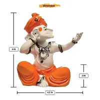 Aadaa Polyresin Ganesha Figurine, 7x14x7 in, Multicolour, 1 Piece-thumb3