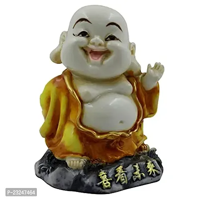KARIGAARI - Ideas Hand Crafted Poly Resine Laughing Buddha Idol Showpiece for Home Decoration and Gifting (KK0627)-thumb2