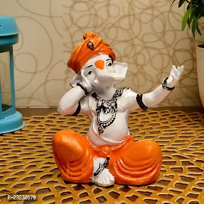 Aadaa Polyresin Ganesha Figurine, 7x14x7 in, Multicolour, 1 Piece-thumb2