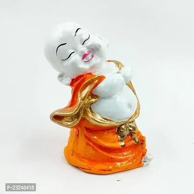 Karigaari India Polyresine Polyresin Dancing Buddha Idol Statue Showpiece for HomeDecor Decoration Gift Gifting Items