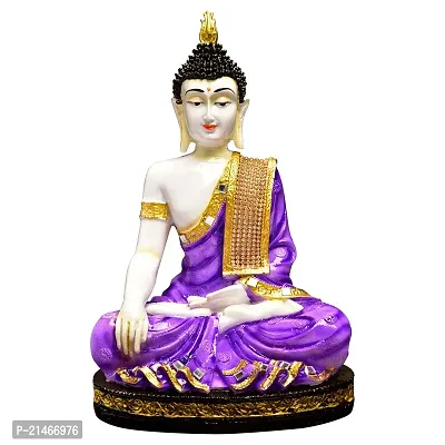 Classic Handcrafted Resine Meditating Buddha Showpiece | Buddha Idols For Home Decor-thumb3