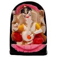 Karigaari India Handcrafted Polyresin Eco Friendly Lord Ganesha Ganpati Idol Figurine | Lord Ganesha Statue for Home Decoration (Multicolor)-thumb3