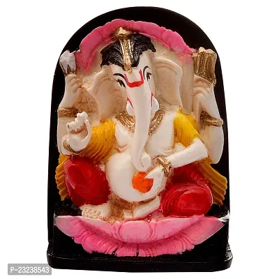 Karigaari India Handcrafted Polyresin Eco Friendly Lord Ganesha Ganpati Idol Figurine | Lord Ganesha Statue for Home Decoration (Multicolor)-thumb4