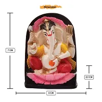 Karigaari India Handcrafted Polyresin Eco Friendly Lord Ganesha Ganpati Idol Figurine | Lord Ganesha Statue for Home Decoration (Multicolor)-thumb4