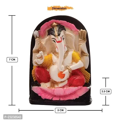 Karigaari India Handcrafted Polyresin Eco Friendly Lord Ganesha Ganpati Idol Figurine | Lord Ganesha Statue for Home Decoration (Multicolor)-thumb5