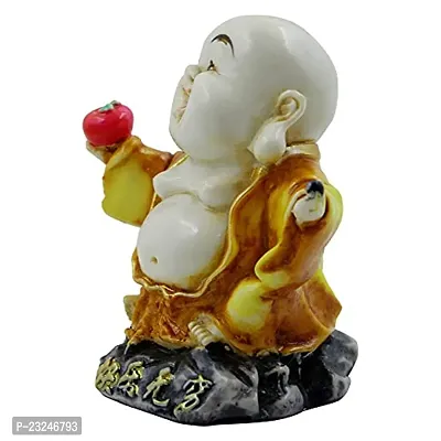 KARIGAARI - Ideas Hand Crafted Poly Resine Laughing Buddha Idol Showpiece for Home Decoration and Gifting (KK0628)-thumb5