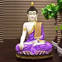 Classic Handcrafted Resine Meditating Buddha Showpiece | Buddha Idols For Home Decor-thumb1