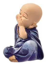 Karigaari India Buddha Showpiece in a Happy Smiling Posture I Buddha Idol for Home D?cor I Buddha Showpieces I Best Tiny Buddha Idols-thumb3