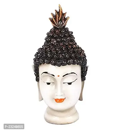 Karigaari India Antique Buddha Head Idol (White)-thumb2