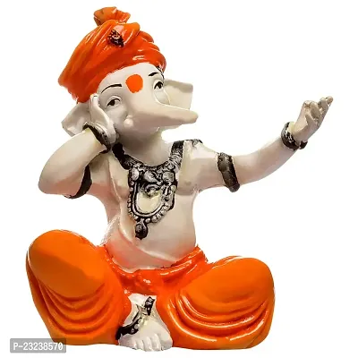 Aadaa Polyresin Ganesha Figurine, 7x14x7 in, Multicolour, 1 Piece-thumb3