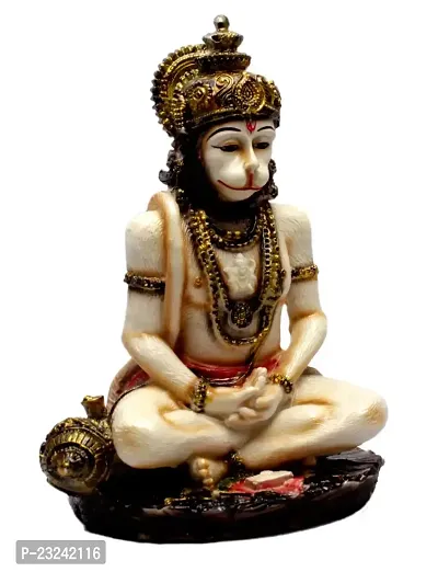 Amazing India Resin God Hanuman Idol (Black, Multicolour, 6.5 inches x 4.5 inches)-thumb2