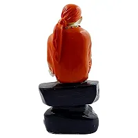 KARIGAARI - Ideas Hand Crafted Poly Resine Sai Baba Murti (KK0580, Orange)-thumb3