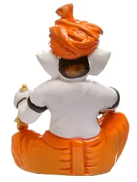 Classic Polyresin Ganesha Figurine, 14.61 X 10.21 X 7.80 Cm,, Multicolour, 1 Piece-thumb4