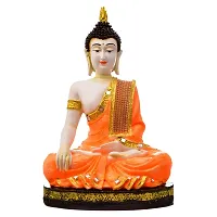 Classic Handcrafted Resine Meditating Buddha Sculpture | Showpiece For Home Deacute;cor And Office-thumb1