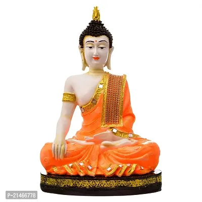 Classic Handcrafted Resine Meditating Buddha Sculpture | Showpiece For Home Deacute;cor And Office-thumb2