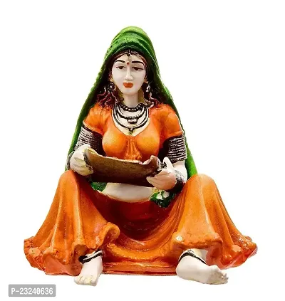 Karigaari India Lady with Supda (Best for Home Decoration/Office Decoration)-thumb2