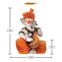 Classic Multicolor Ganesha Playing Veena Showpiece-thumb3