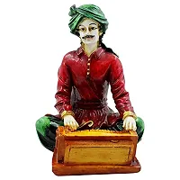 KARIGAARI - Ideas Hand Crafted Poly Resine Rajasthani Men Idol for Home Decorative Showpiece (KK0621)-thumb1