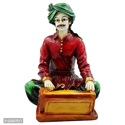 KARIGAARI - Ideas Hand Crafted Poly Resine Rajasthani Men Idol for Home Decorative Showpiece (KK0621)-thumb2