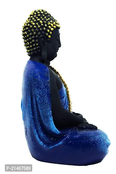 Classic Handcrafted Resine Meditating Buddha Monk Idol Sculpture | Buddha Idols For Home Decor-thumb3