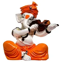 Aadaa Polyresin Ganesha Figurine, 7.8x13.5x7.8 in, Multicolour, 1 Piece-thumb2