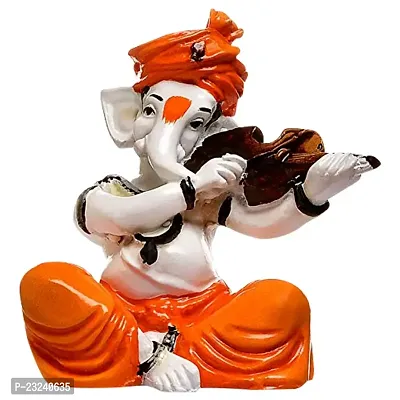 Aadaa Polyresin Ganesha Figurine, 7.8x13.5x7.8 in, Multicolour, 1 Piece-thumb3