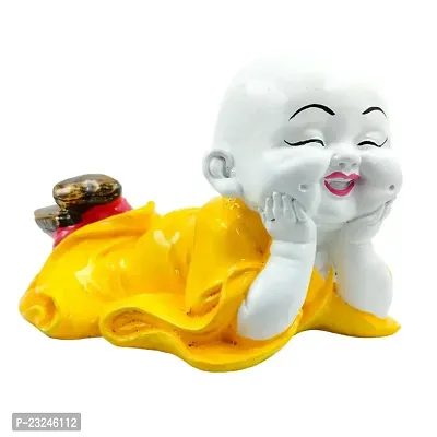 Karigaari India Polyresine Polyresin Sleeping Buddha Idol Statue Showpiece for HomeDecor Decoration Gift Gifting Items-thumb3