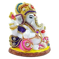 KARIGAARI - Ideas Hand Crafted Studded with Stone Car Dashboard Ganesha with Stones I Pooja Mandir I Bulk Gifting I Ganesha for Car-thumb4