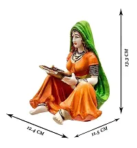 Karigaari India Lady with Supda (Best for Home Decoration/Office Decoration)-thumb2