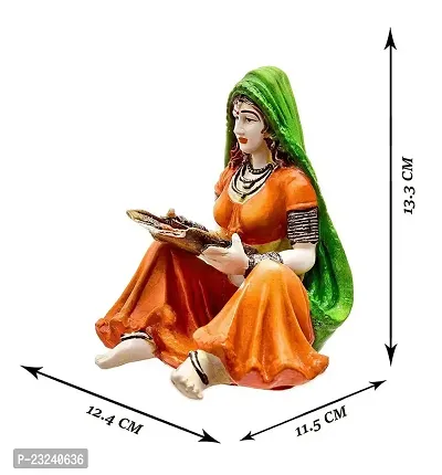 Karigaari India Lady with Supda (Best for Home Decoration/Office Decoration)-thumb3