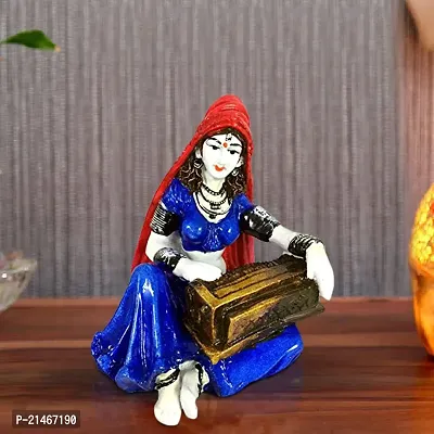 Classic Rajasthani Lady Playing Harmony