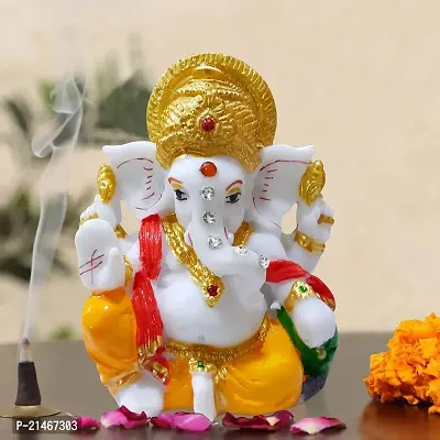 Classic Lord Ganesha Ji Ganesh Ganpati Car Dashboard Idol Figurine | Car Dashboard Decorative Showpiece | Figurines And Idols For Car Decoration | Showpieces For Deacute;cor